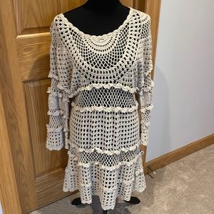 Sweet Magnolia Crocheted dress.